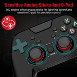 Wireless Controller for Nintendo Switch, DinoFire Pro Switch Controller Remote Gamepad with Adjustable Turbo Dual Shock