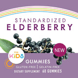 Nature's Way Sambucus Elderberry Kid's Gummies Herbal Supplements, 60 Count | Black Elderberry |Vitamin C | Zinc |