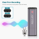 Mini Voice Recorder for Lectures Meetings RECJOY,16GB Digital Audio Recorder 72Hours Recording Device