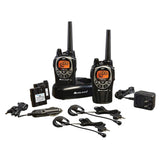 Midland - GXT1000VP4, 50 Channel GMRS Two-Way Radio - Up to 36 Mile Range Walkie Talkie, 142 Privacy Codes, Waterproof (Black/Silver)