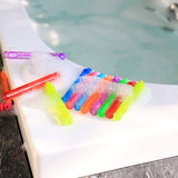 Bubble Wands Party Favors Pack of 64, Mini Neon Bubble Wands | Odor-Free Non-Toxic Kids’ Bath Toy/Birthday