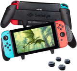 Satisfye - Accessories Compatible with Nintendo Switch - Comfortable & Ergonomic Switch Grip, Joy Con & Switch Control -. FREE BONUS: 4 Thumbsticks