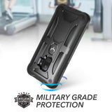 Galaxy S9 Case, YOUMAKER Heavy Duty Protection Kickstand with Built-in Screen Protector Shockproof Case Cover