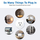 Etekcity Smart Plug, Works with Alexa, Google Home and IFTTT, WiFi Energy Monitoring Mini Outlet with Timer (2-Pack), No Hub Required, ETL , White