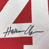 Autographed/Signed Hakeem Olajuwon Houston Red Basketball Jersey Beckett