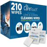 Care Touch Lens Cleaning Wipes, Pre Moistened Cleansing Cloths Great for Eyeglasses, Tablets, Camera Lenses, Screens