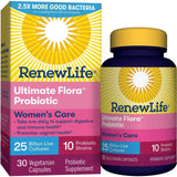 Renew Life Women's Probiotic - Ultimate Flora Women's Care Probiotic Supplement - Gluten, Dairy & Soy Free - 25 Billion CFU - 30 Count (Pack of 1)
