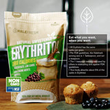 Erythritol Sweetener Natural Sugar Substitute 3lb - Granulated Low Calorie Sweetener High Digestive Tolerance