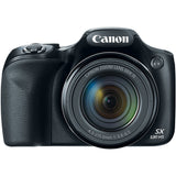 Canon PowerShot SX530 HS 16.0 MP 50x Optical Zoom Digital Camera (Black) + Two-Pack NB-6L Spare Batteries + Accessory Bundle