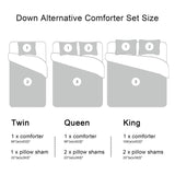 downluxe Lightweight Solid Comforter Set (Twin) with 1 Pillow Sham - 2-Piece Set - Blue and Sapphire - Down Alternative Reversible Comforter