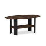 Furinno 11179CWN Simple Design Coffee Table, Columbia Walnut/Black
