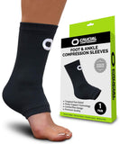 Ankle Brace Compression Support Sleeve (1 Pair) - BEST Ankle Compression Socks for Plantar Fasciitis, Arch Support, Foot & Ankle Swelling