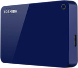 Toshiba Canvio Advance 4TB Portable External Hard Drive USB 3.0, Blue (HDTC940XL3CA)
