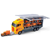 JOYIN 11 in 1 Die-cast Construction Truck Vehicle Car Toy Set Play Vehicles in Carrier Truck
