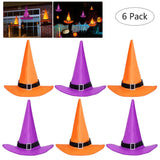 Halloween Decorations 6Pcs Witchs Hat Decor Light 33ft String Lights