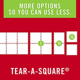 Brawny Tear-A-Square Paper Towels, Quarter Size Sheets, 16 Count