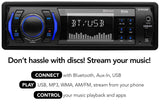 BOSS Audio Systems 616UAB Multimedia Car Stereo - Single Din LCD, Bluetooth Audio Calling, Built-in Microphone, MP3 USB, Aux-in, AM FM Radio Receiver