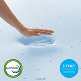 LUCID 2-Inch Gel Infused Memory Foam Mattress Topper - Twin