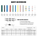 Kuject 530Pcs Self-Solder Wire Connectors and Heat Shrink Tubing Kit, Waterproof Heat Shrink Butt Connector & Shrink Wrap Tube
