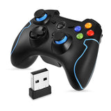 EasySMX 2.4G Wireless Controller for PS3, PC Gamepads with Vibration Fire Button Range up to 10m Support PC (Windows XP/7/8/8.1/10), PS3