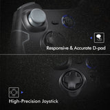 Wired Gaming Controller, EasySMX PC Game Controller Joystick with Dual-Vibration Turbo and Trigger Buttons for Windows/Android/ PS3/ TV Box (Gray)