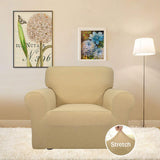 Easy-Going Stretch Sofa Slipcover 1-PieceSofa Cover Furniture Protector Couch Soft (Chair,Beige)
