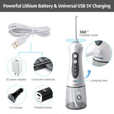 Water Flosser Professional Cordless Dental Oral Irrigator - Portable and Rechargeable IPX7 Waterproof 3 Modes Water Flossing
