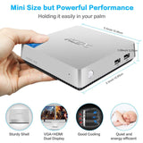 Mini PC,ACEPC T11 Windows 10 Pro(64-bit) Intel x5-Z8350 Fanless Mini Computer with HDMI/VGA Port,4K HD,4GB/64GB eMMC,2.4/5G WiFi,Gigabit Ethernet