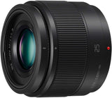 Panasonic Lumix G Lens, 25mm, F1.7 ASPH, Mirrorless Micro Four Thirds, H-H025K (USA Black)