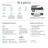 HP OfficeJet Pro 9015 All-in-One Wireless Printer, with Smart Tasks for Smart Office Productivity & Never Run Out of Ink with HP Instant Ink (1KR42A)