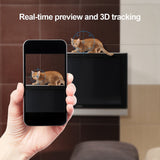 Wireless IP Camera 1080P,Nanny Cam,360 Degree Smart WIFI Camera Pan/Tilt/Zoom with Cloud Service,3D Image Touch Navigation,Panoramic View