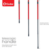 O-Cedar Easywring Microfiber Spin Mop & Bucket Floor Cleaning System with 1 Extra Refill