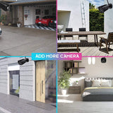 Outdoor Security Camera- 1080P Outdoor Surveillance Cameras Waterproof IP66 IP Cam 2.4G, IR Night Vision wired WiFi Security Camera System