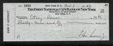 John F Kennedy JFK Facsimile Sign Autograph Personal Check Framed 8x10 Display