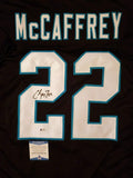 Christian Mccaffrey Autographed Signed Black Carolina Panthers Jersey Incl Beckett