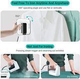 Garment Steamer, ABOX Steamer for Clothes, 1300W Steam Iron