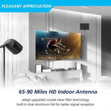 Digital TV Antenna - Amplified HDTV Antenna 75+ Miles Range Support 4K 1080P