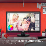 ViewSonic VA2446MH-LED 24 Inch Full HD 1080p LED Monitor with HDMI and VGA Inputs for Home and Office