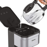 Krups KM202850 Simply Brew Coffee Maker, 5 Cup, Silver