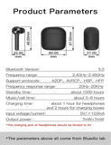 Bluetooth 5.0 Wireless Earbuds, Bluedio Hi(Hurricane) TWS Wireless EarbudHeadphones in-Ear Earphones with Charging Case,Mini Car Headset Built-in Mic
