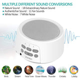Vanzon White Noise Machine - Sound Machine with Baby For Sleeping & Relaxation, 36 Soothing High Fidelity Nature Sounds, Portable Sleep Sound Therapy