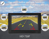 LeeKooLuu Backup Camera and Monitor Kit HD 720P Easy Installation for Cars,Trucks,Pickups Waterproof Night Vision Rear/Front View Camera