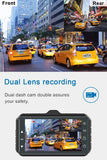 Dash Cam Front and Rear CHORTAU Dual Dash Cam 3 inch Dashboard Camera Full HD 170° Wide Angle Backup Camera with Night Vision WDR G-Sensor