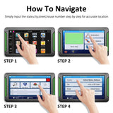 GPS Navigation for Car, LTTRBX 7” Touch Screen 8GB Real Voice Spoken Turn-by-Turn Direction Reminding Navigation System  GPS Satellite Navigator