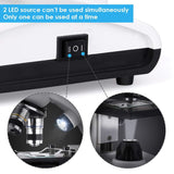 TELMU Microscope 40X-1000X Dual Cordless LED Illumination Lab Compound Monocular Microscopes with Optical Glass Lenses & 10 Sliders