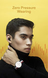 True Wireless Earbuds Bluetooth 5.0 Headset with 18H Playtime and Zero Pressure Wearing, One-Step Pairing with Touch-Control Operation