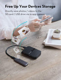 RAVPower FileHub, Travel Router AC750, Wireless SD Card Reader, Connect Portable SSD Hard Drive
