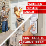 Genie Garage Door Opener Wireless Keyless Keypad - Safe & Secure Access - Compatible with All Genie Intellicode Garage Door Openers  - Model GK-R