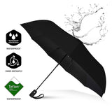 Repel Windproof Travel Umbrella with Teflon Coating