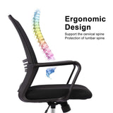 Office Chair, Mid Back Mesh Office Computer Swivel Desk Task Chair